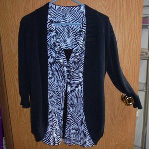 Women's Cardigan w/Sleeveless top
